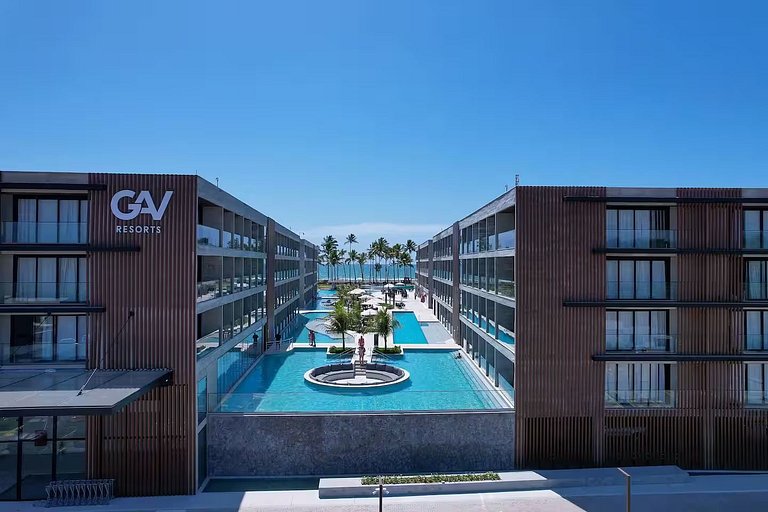 Apt beira mar em Muro Alto: Porto 2 Life Resort