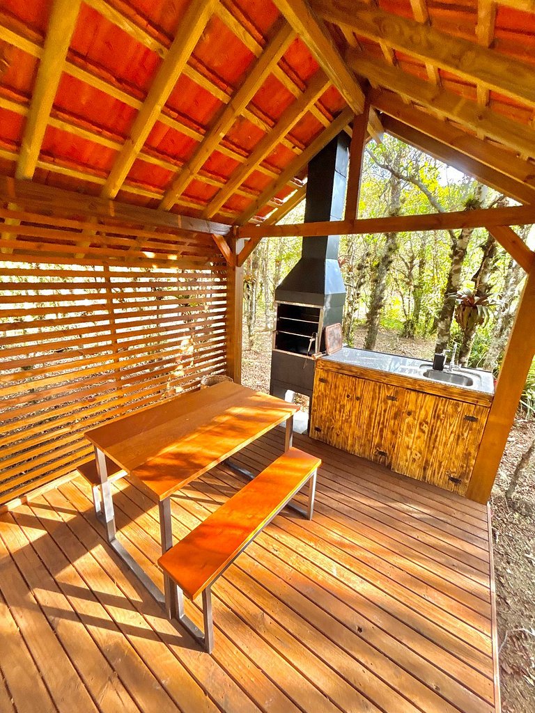 Refúgio Romântico jacuzzi e café da manhã em Rancho Queimado
