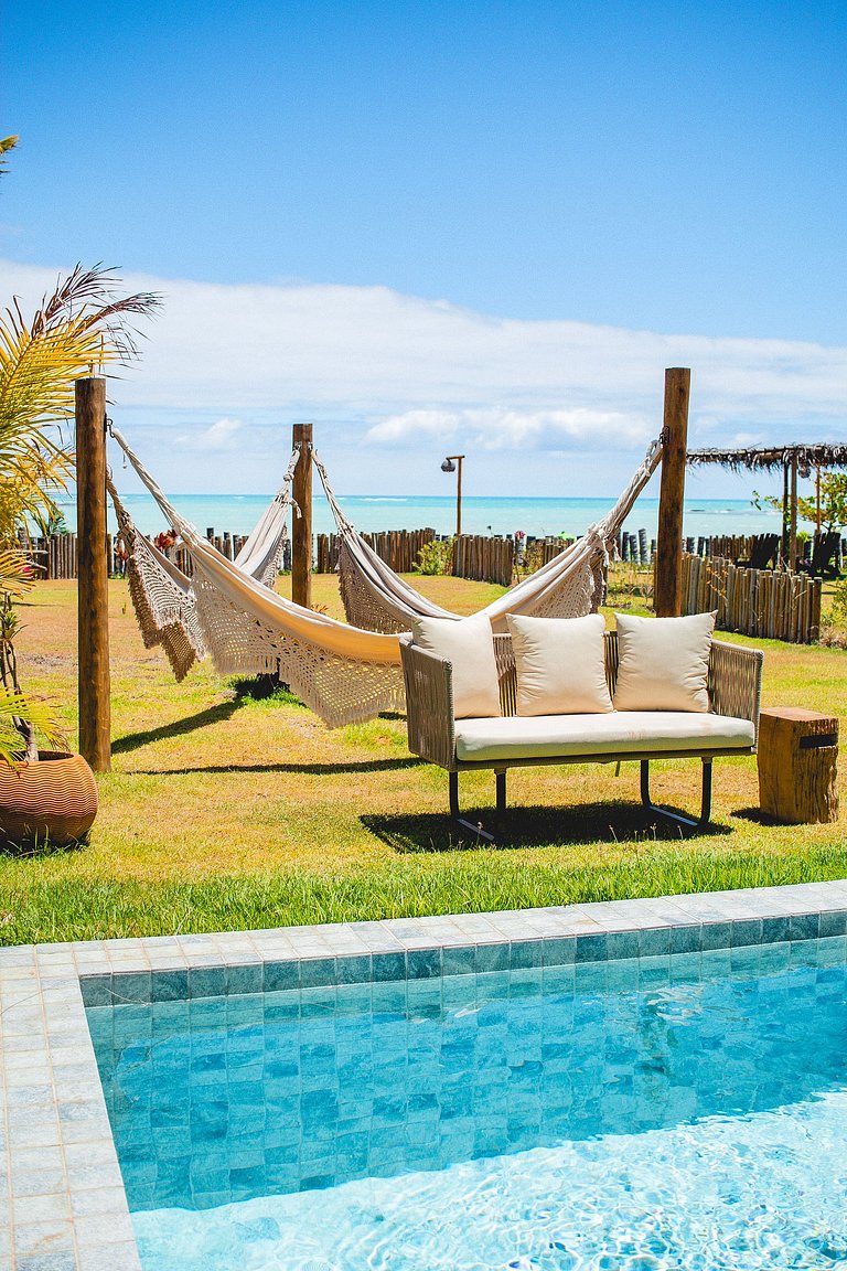 Beachfront house at Marceneiro Beach, Milagres