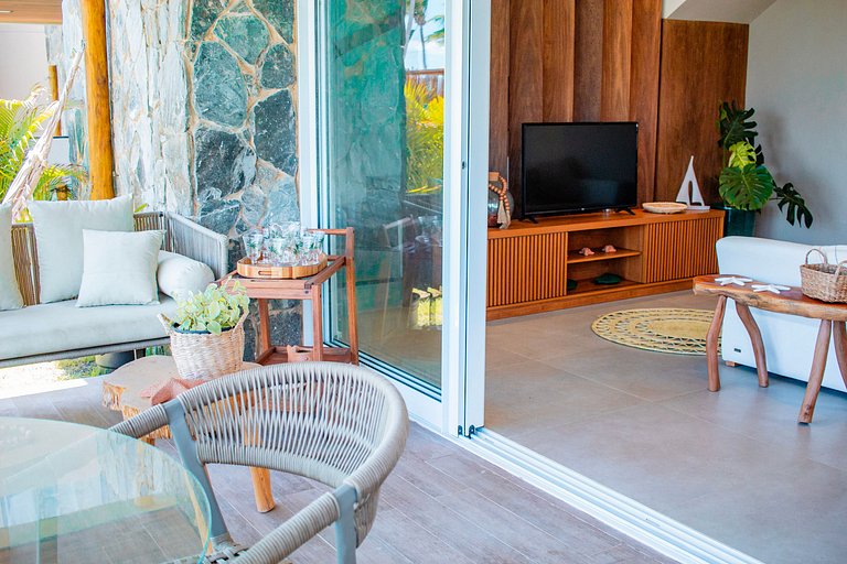 Beachfront house at Marceneiro Beach, Milagres
