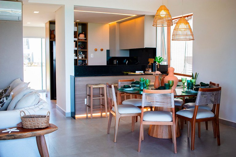 Casa de luxo pé na areia Praia Marceneiro, Naluum Residence