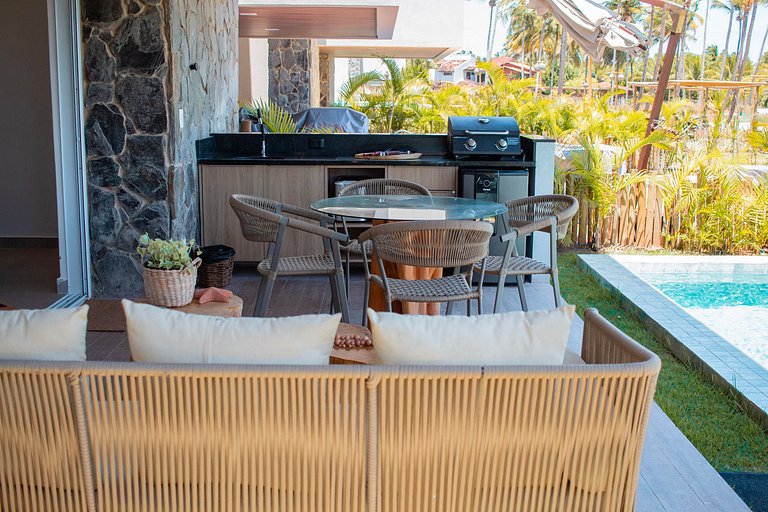 Casa de luxo pé na areia Praia Marceneiro, Naluum Residence