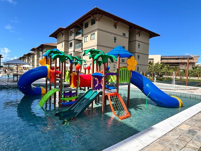 Flat beira-mar no Itah Residence – Muro Alto/PE