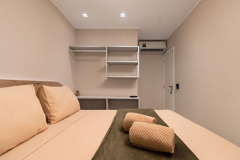 Flat beira-mar no Itah Residence – Muro Alto/PE