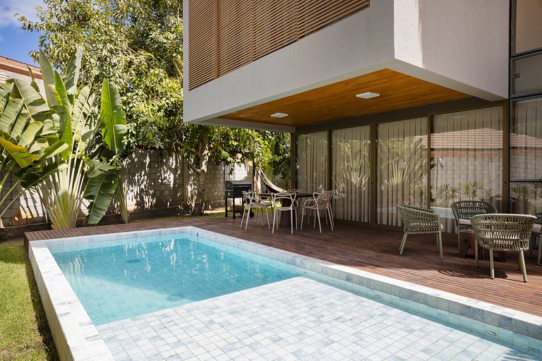 Casa de luxo no condomínio pé na areia Praia de Porto da Rua