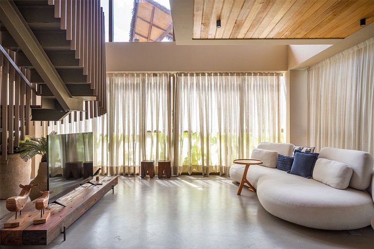 Casa de luxo no condomínio pé na areia Praia de Porto da Rua