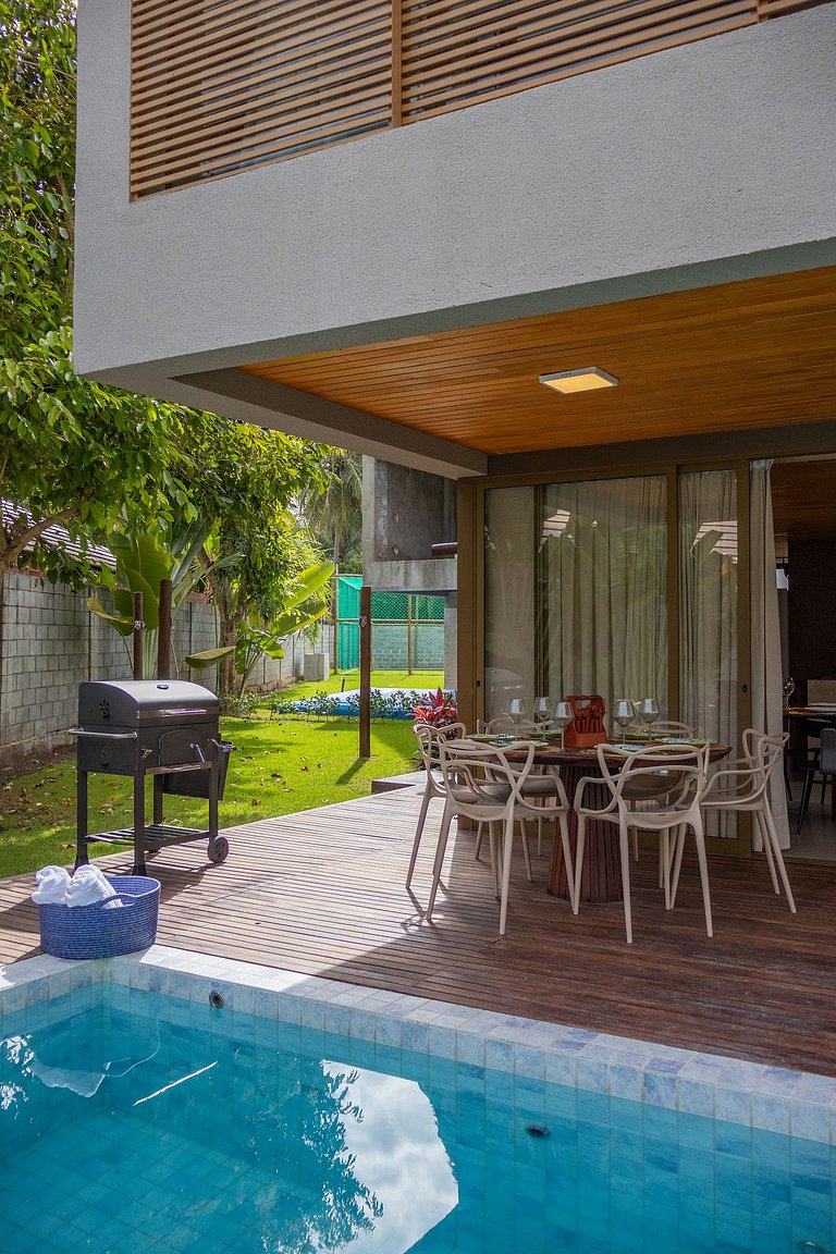 Casa de luxo no condomínio pé na areia Praia de Porto da Rua
